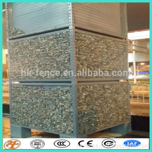 heavy galvanized stone cage for retaining wall